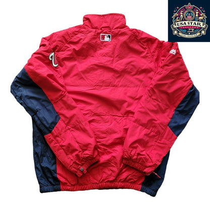 Washington Nationals Aunthentic Majestic MLB Zip Up Logo Fleece Lined Jacket S - USASTARFASHION