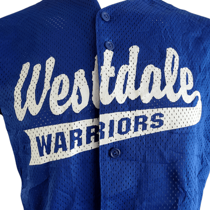 Westdale Warriors Baseball Jersey - Authentic Majestic Ice Man #14 in Medium, Breathable Mesh