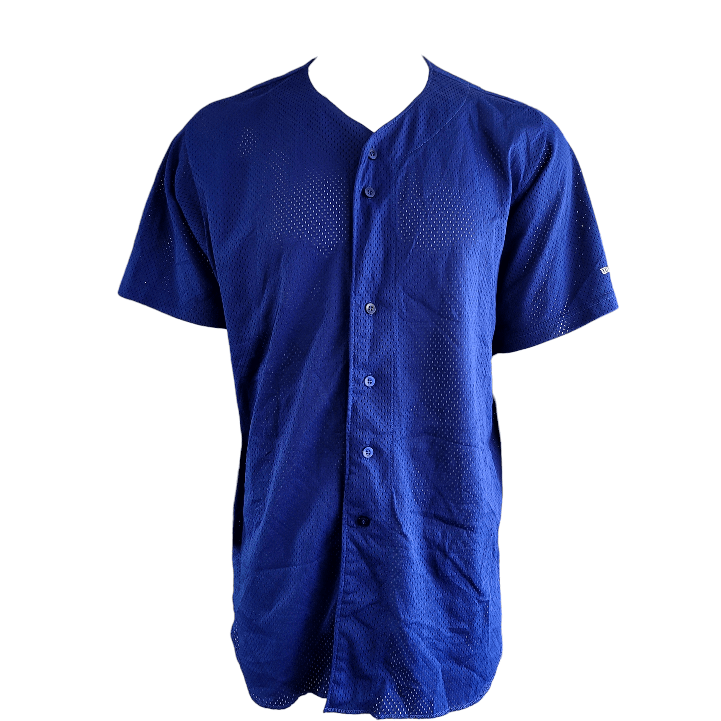 Wilson Jersey XXL - Lightweight Royal Blue Button-Up Mesh - Made in USA, Grade A Quality