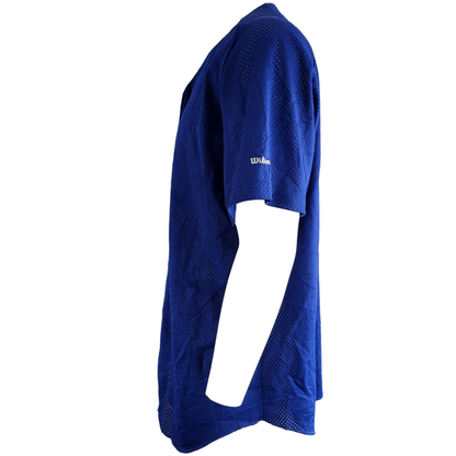 Wilson Jersey XXL - Lightweight Royal Blue Button-Up Mesh - Made in USA, Grade A Quality