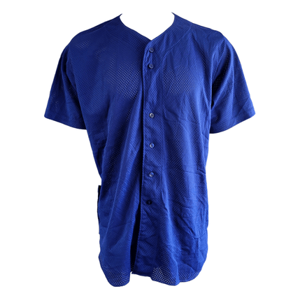 Wilson Jersey XXL - Lightweight Royal Blue Button-Up Mesh - Made in USA, Grade A Quality