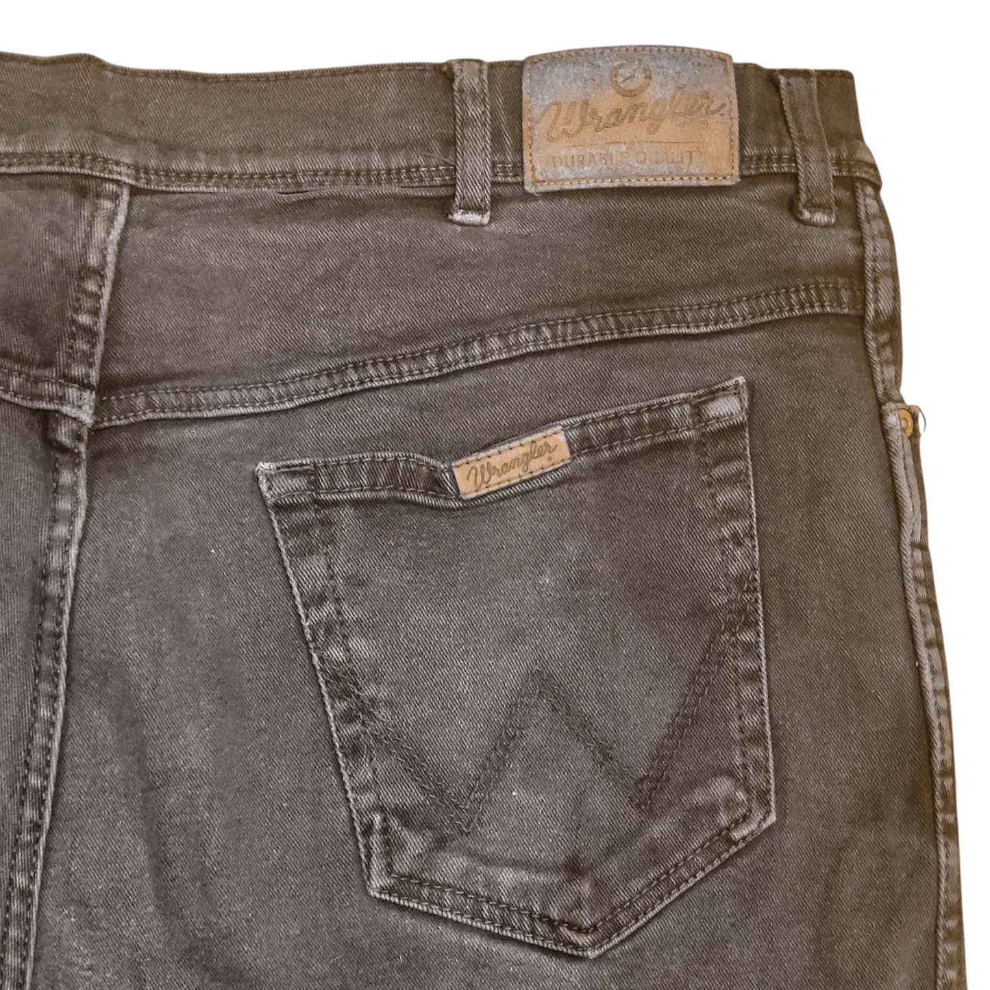 Wrangler Black Jeans W42 L34 - Classic Straight Leg Regular Fit, Comfortable Stretch Fabric