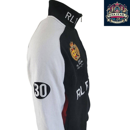 XL Polo Racing Jacket, Polo Ralph Lauren RL Racing Spain Tracksuit Top, Breathable Fabric, Classic Design USASTARFASHION