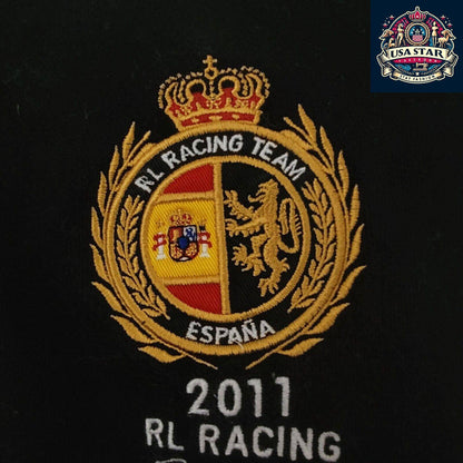 XL Polo Racing Jacket, Polo Ralph Lauren RL Racing Spain Tracksuit Top, Breathable Fabric, Classic Design USASTARFASHION